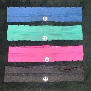 Bundle of 4 lululemon Swiftly headbands